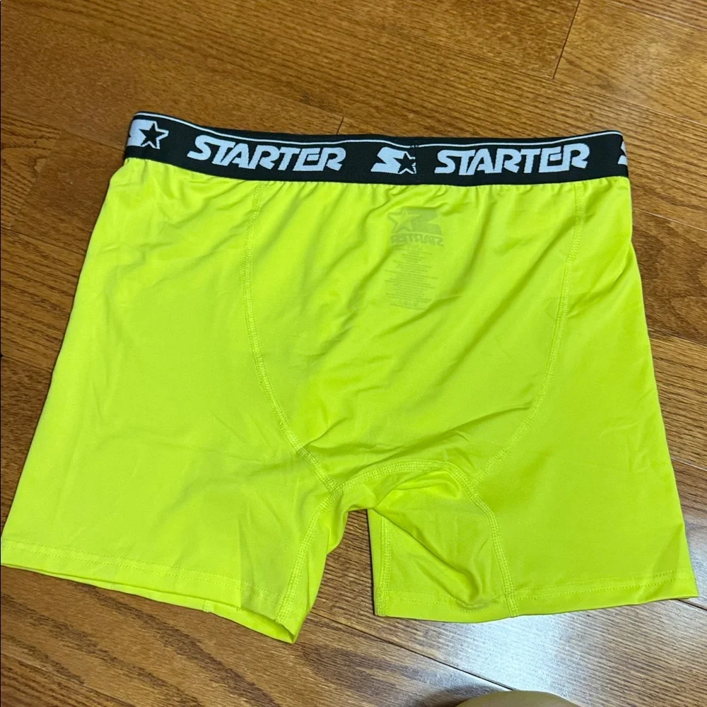 2/$10 Men’s Large STARTER Boxer Briefs - Black, Gray, Neon Yellow